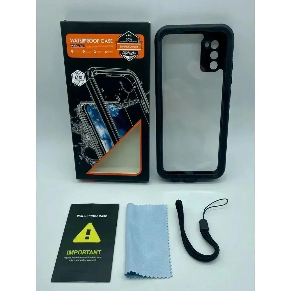 For Samsung Galaxy A02s Case Rugged Waterproof Shockproof Cover Screen Protector